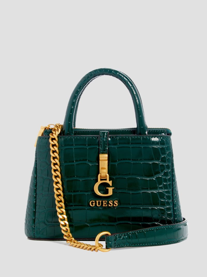 Guess G James Mini Satchel - Forest Green Guess G James Mini Satchel - Forest Green