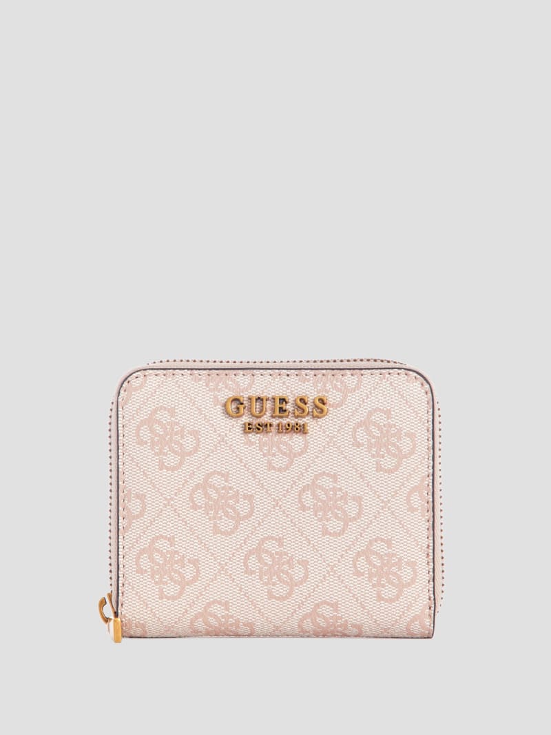 Guess Ginevra Logo Small Zip-Around Wallet - Blush Logo