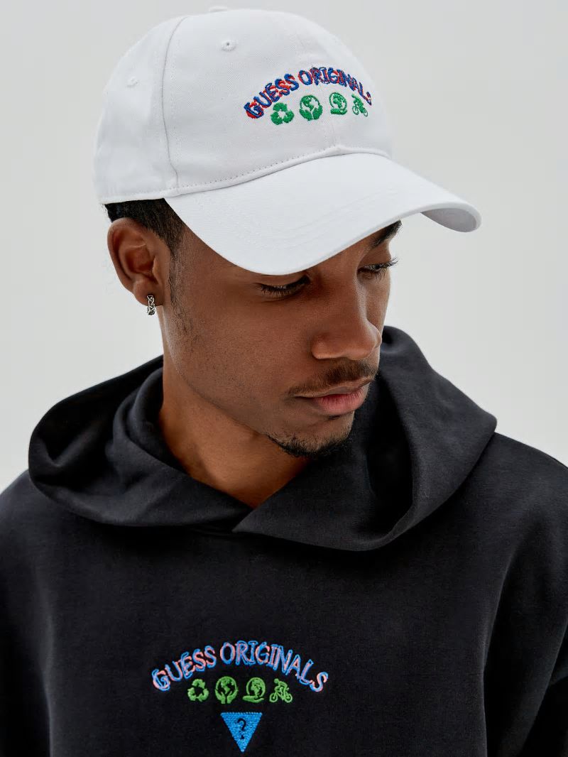 Guess GUESS Originals Eco Earth Hat - Off White