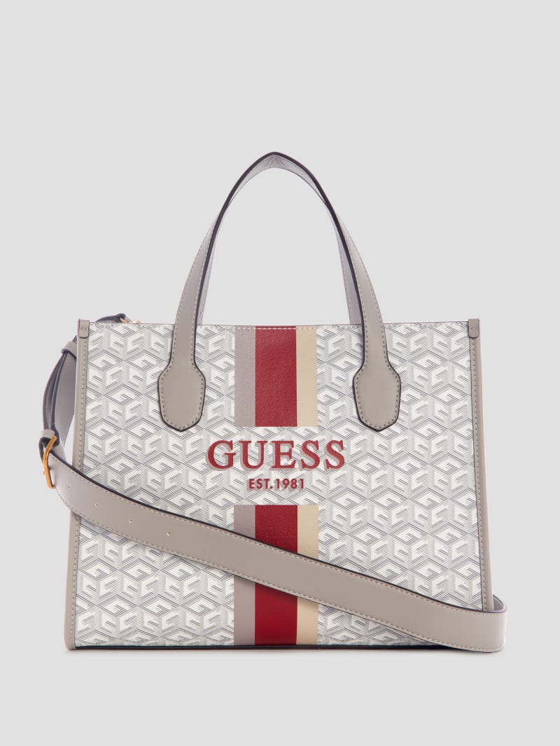 Guess Silvana G Cube Tote - Steel
