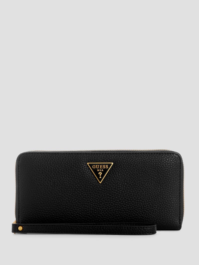 Guess Laryn Large Zip-Around Wallet - Black