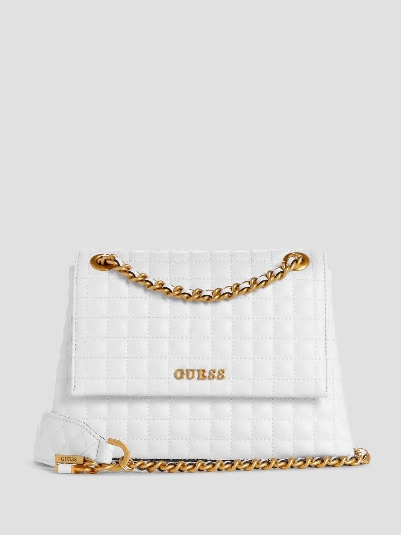 Guess Tia Convertible Crossbody - White Multi