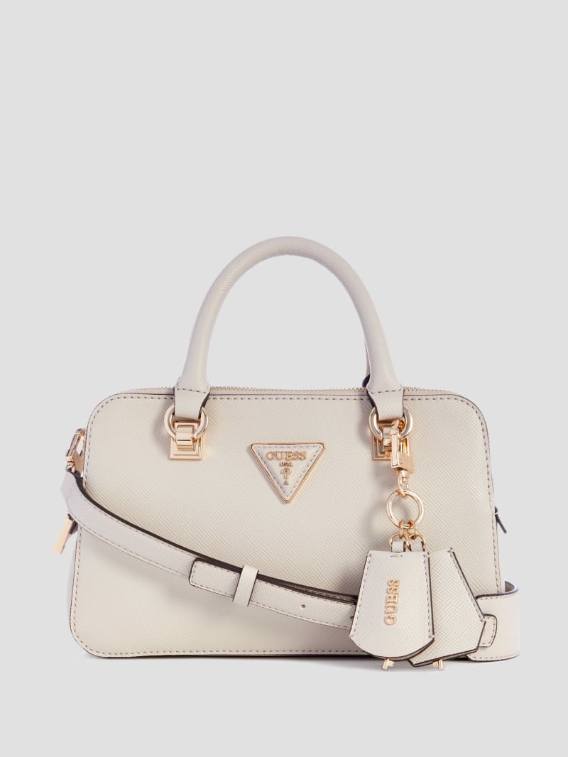 Guess Brynlee Small Status Satchel - White