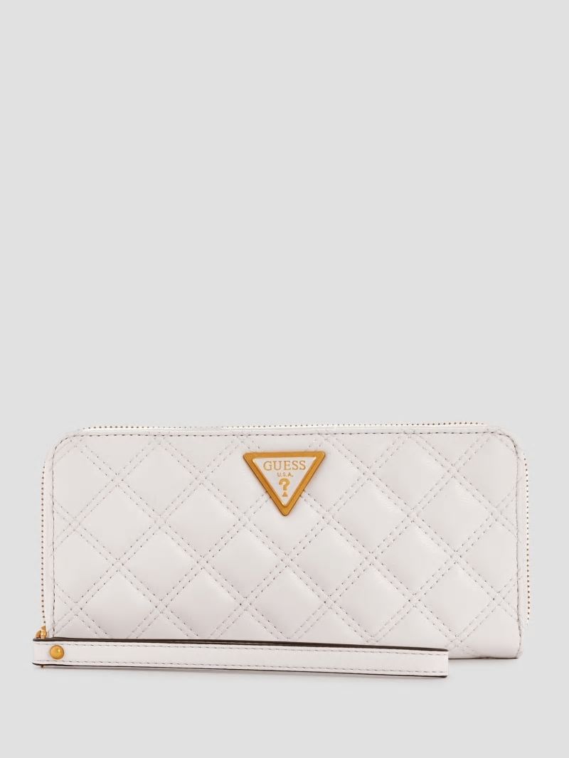 Guess Giully Large Zip-Around Wallet - Ivory