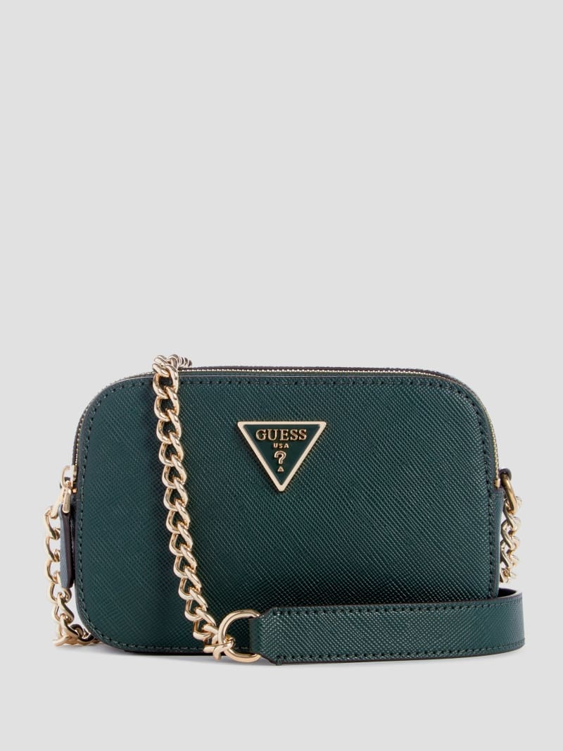 Guess Noelle Camera Crossbody - Forest Green