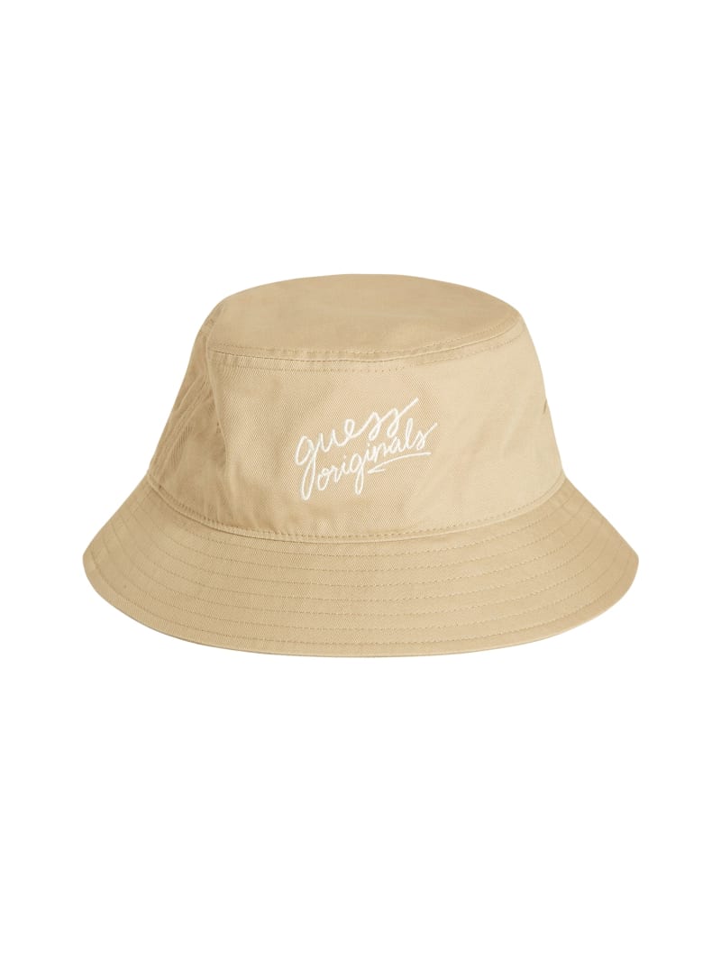 Guess GUESS Originals Logo Bucket Hat - Pale Beige Nude