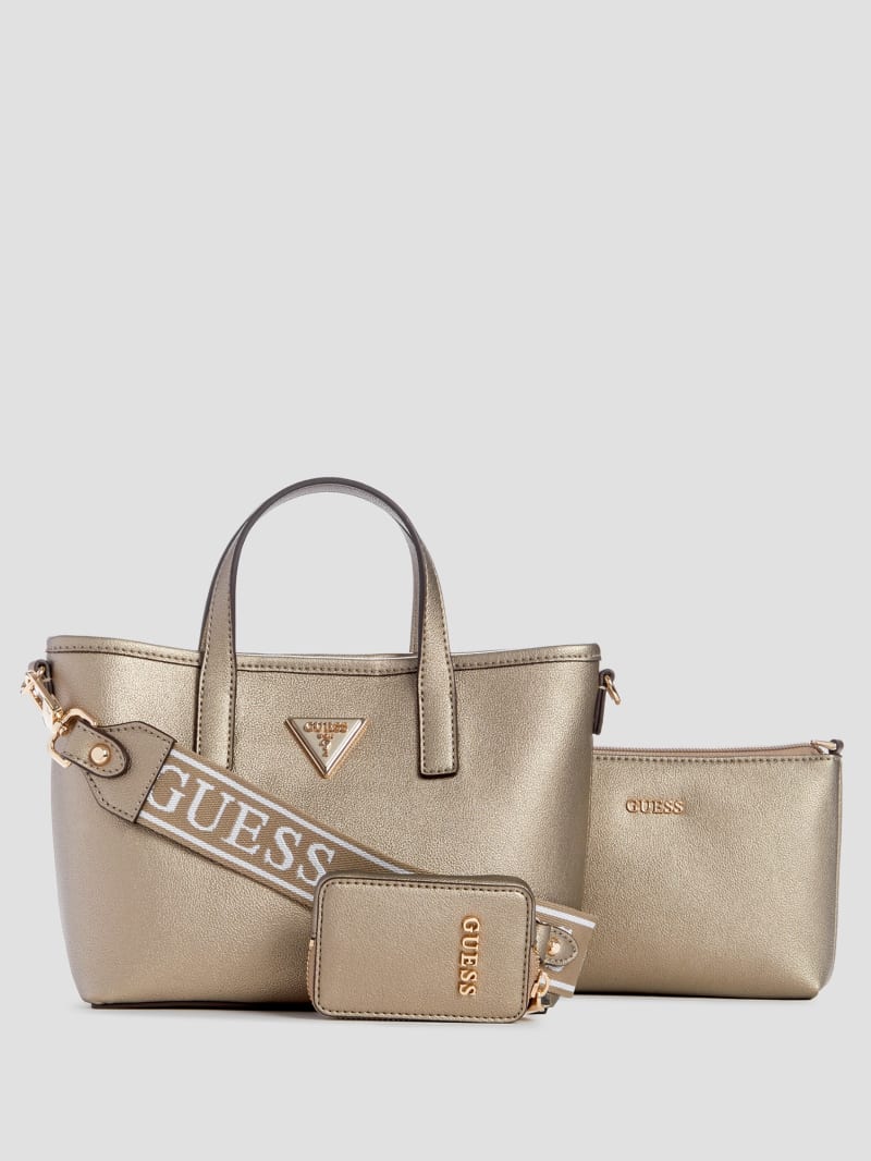 Guess Latona Mini Tote Set - Pewter