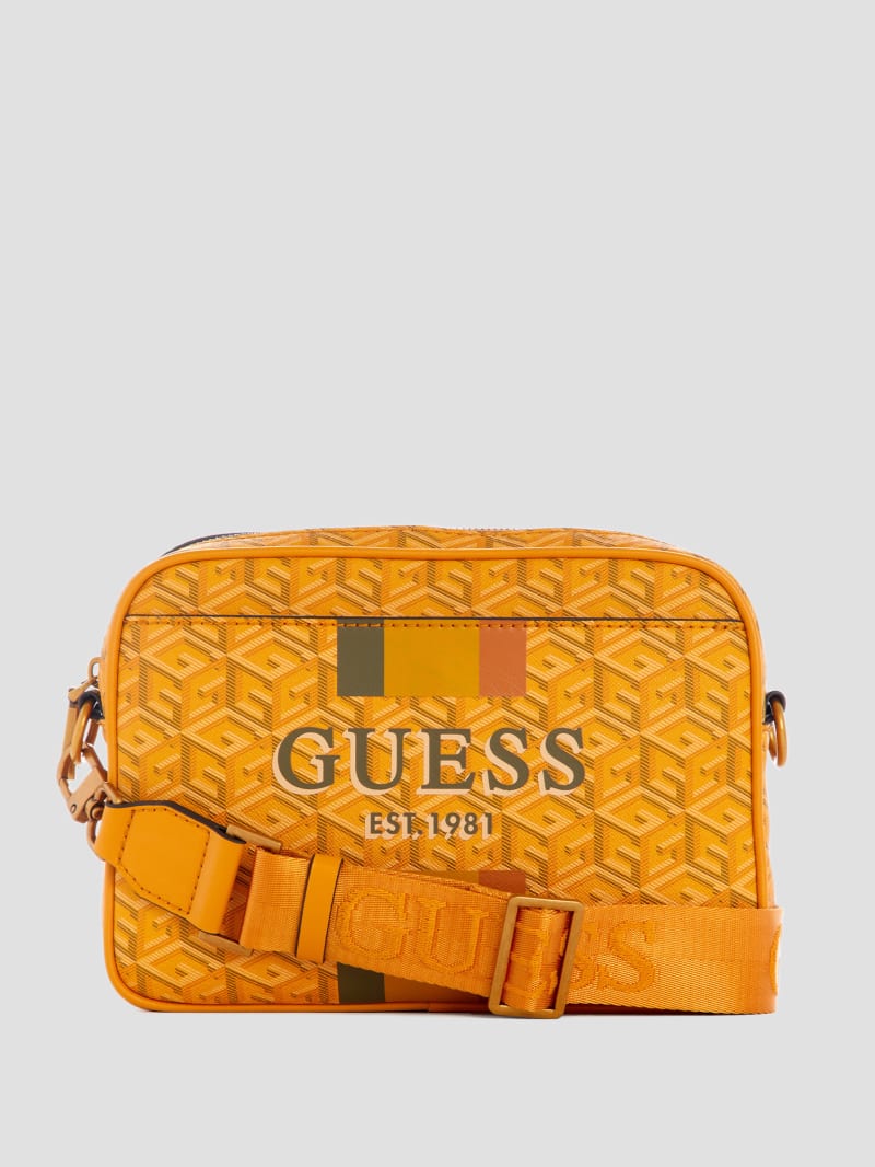 Guess Vikky Camera Bag - Yellow Logo