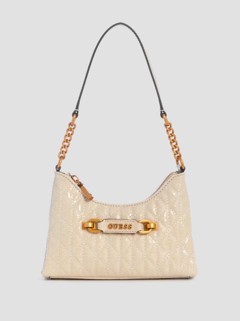 Guess Aveta Mini Top Shoulder Bag - White