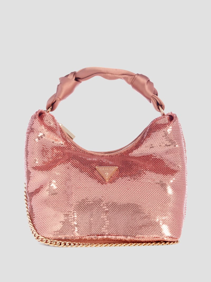 Guess Velina Sequin Hobo Bag - Metallic