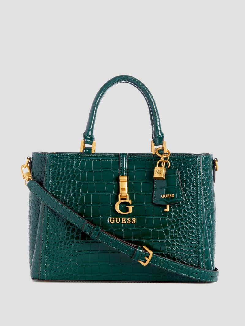 Guess James Girlfriend Satchel - Forest Green