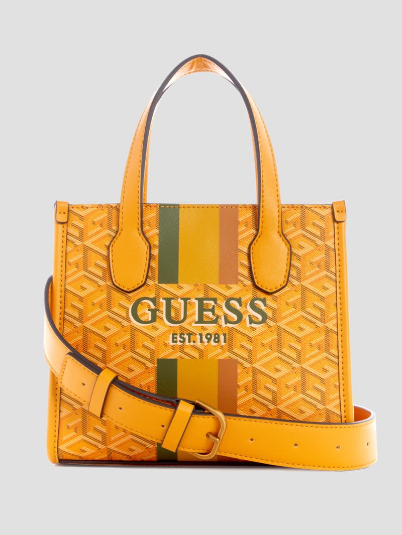 Guess Silvana Mini Totes - Yellow Logo