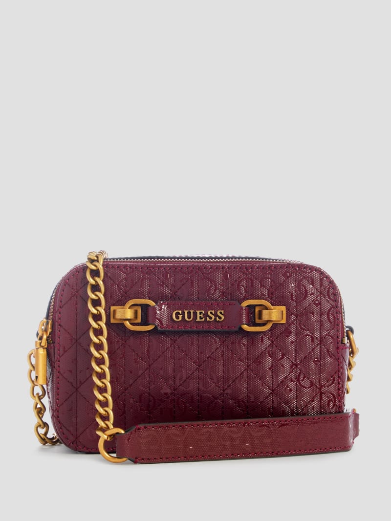 Guess Aveta Camera Bag - Burgundy