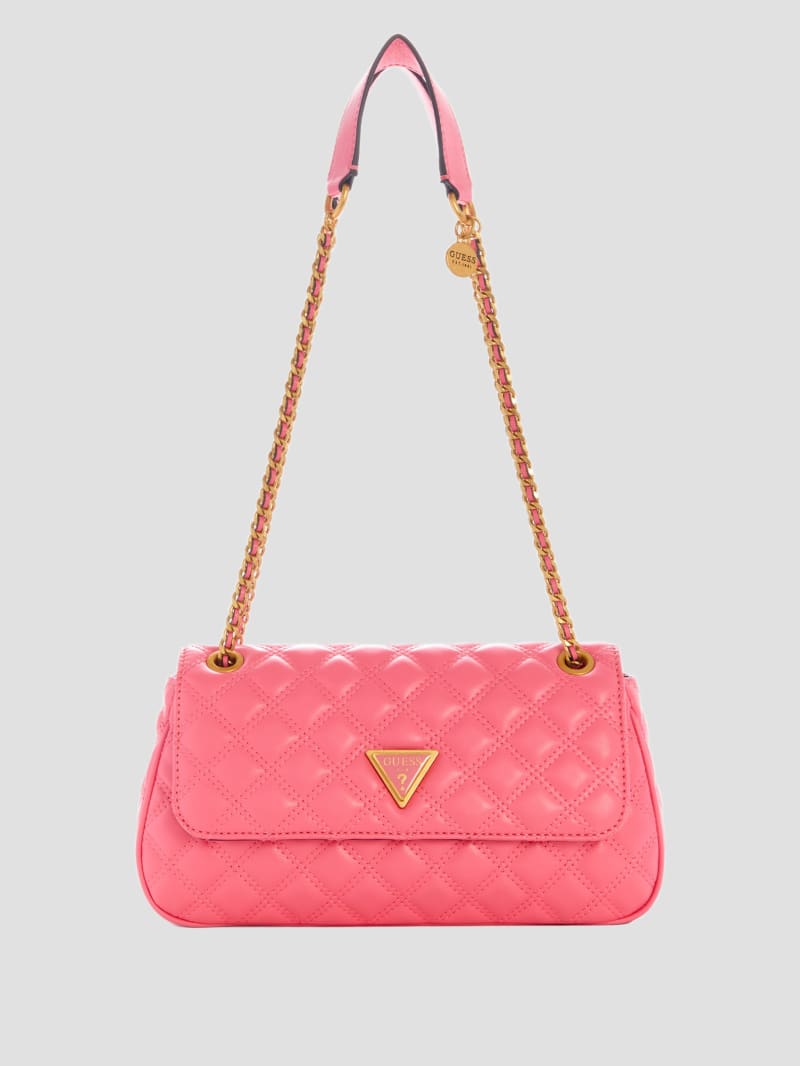 Guess Giully Quilted Convertible Crossbody - Watermelon