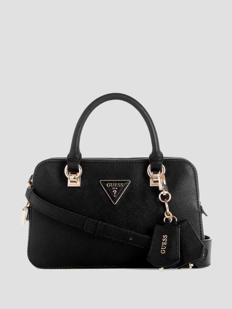 Guess Brynlee Small Status Satchel - Black