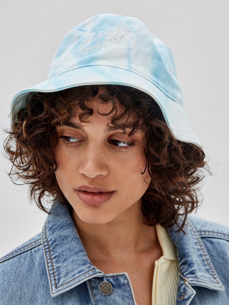 Guess GUESS Originals Denim Bucket Hat - Go Marble Dye