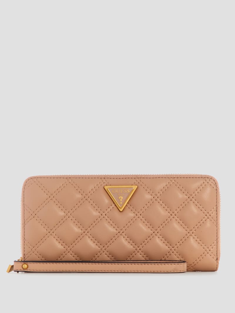 Guess Giully Large Zip-Around Wallet - Beige Overflow
