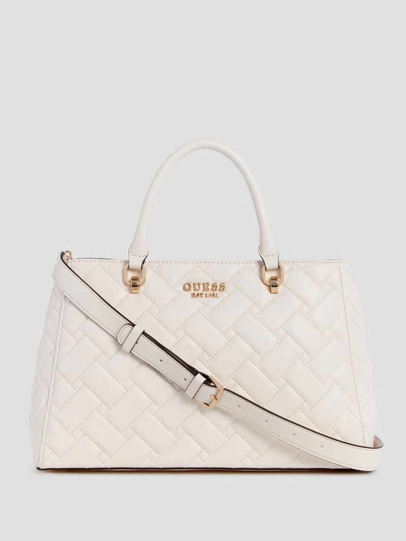 Guess Alanna Girlfriend Satchel - Ivory