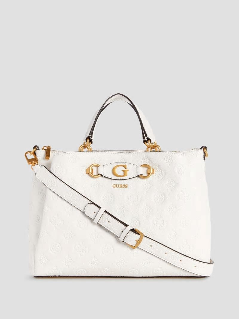 Guess Izzy Peony Girlfriend Satchel - Steel Guess Izzy Peony Girlfriend Satchel - Steel