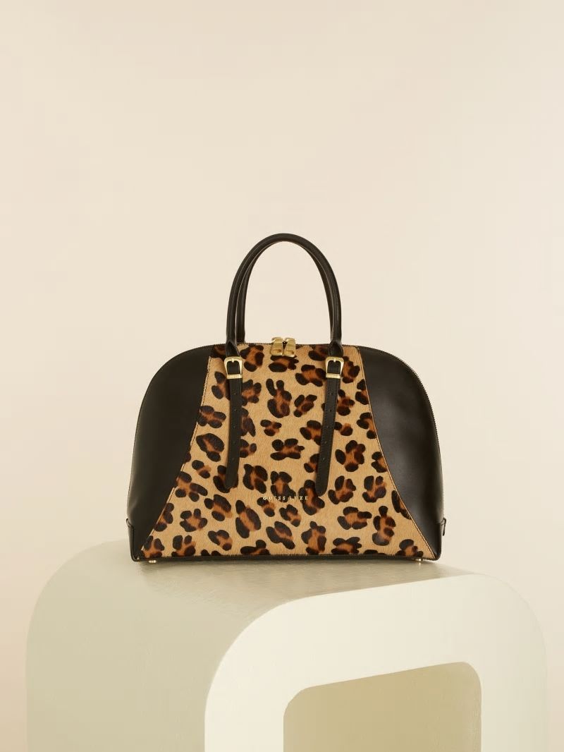 Guess Lady Luxe Leather Dome - Leopard