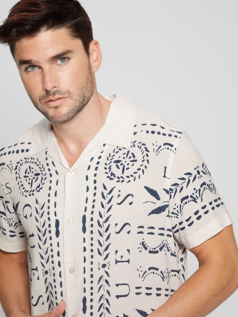 Guess Eco Rayon GUESS Tribe Shirt - Guess Tribe