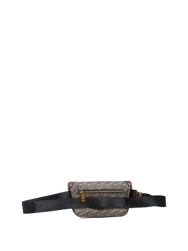 Guess Ederlo Compact Belt Bag - Black Floral Print
