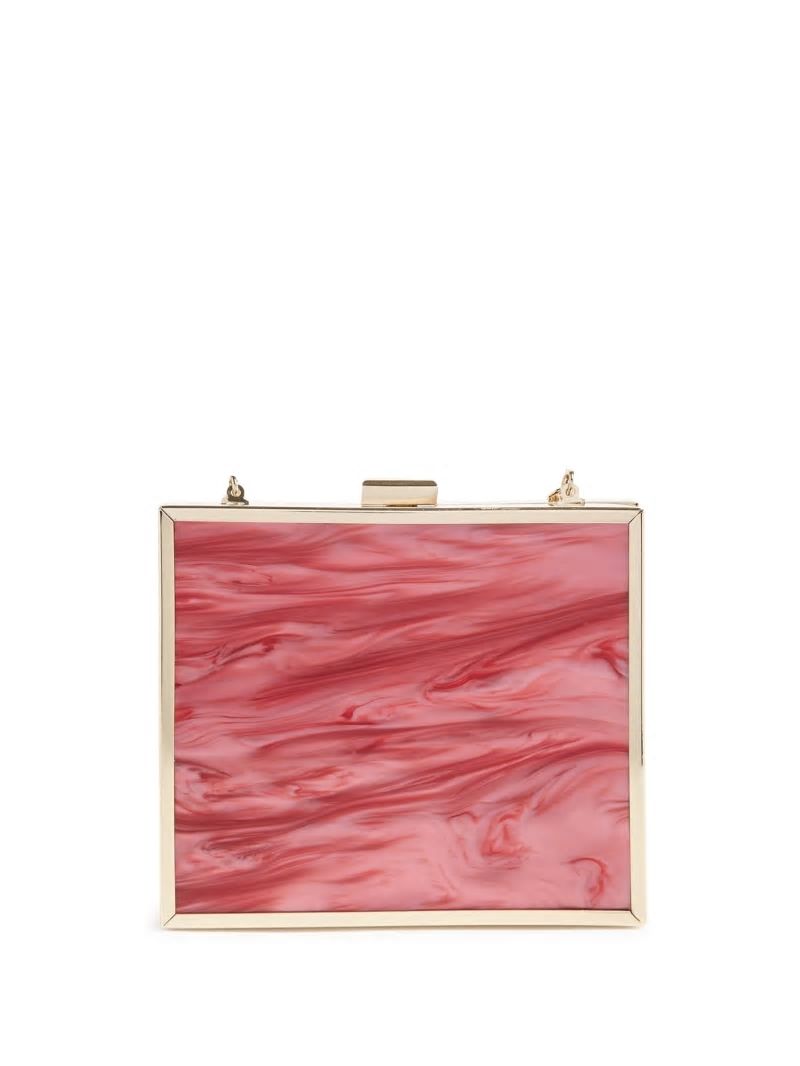 Guess Sutton Box Clutch - Red