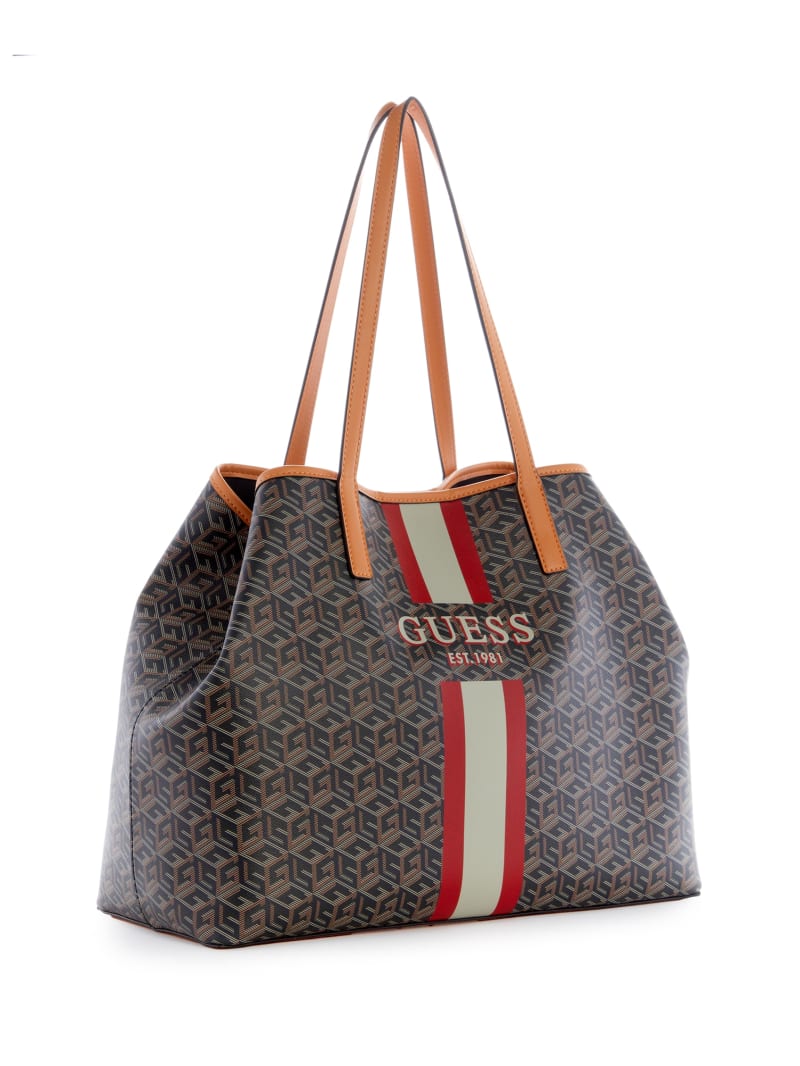 Guess Vikky Large Tote - Black Gold