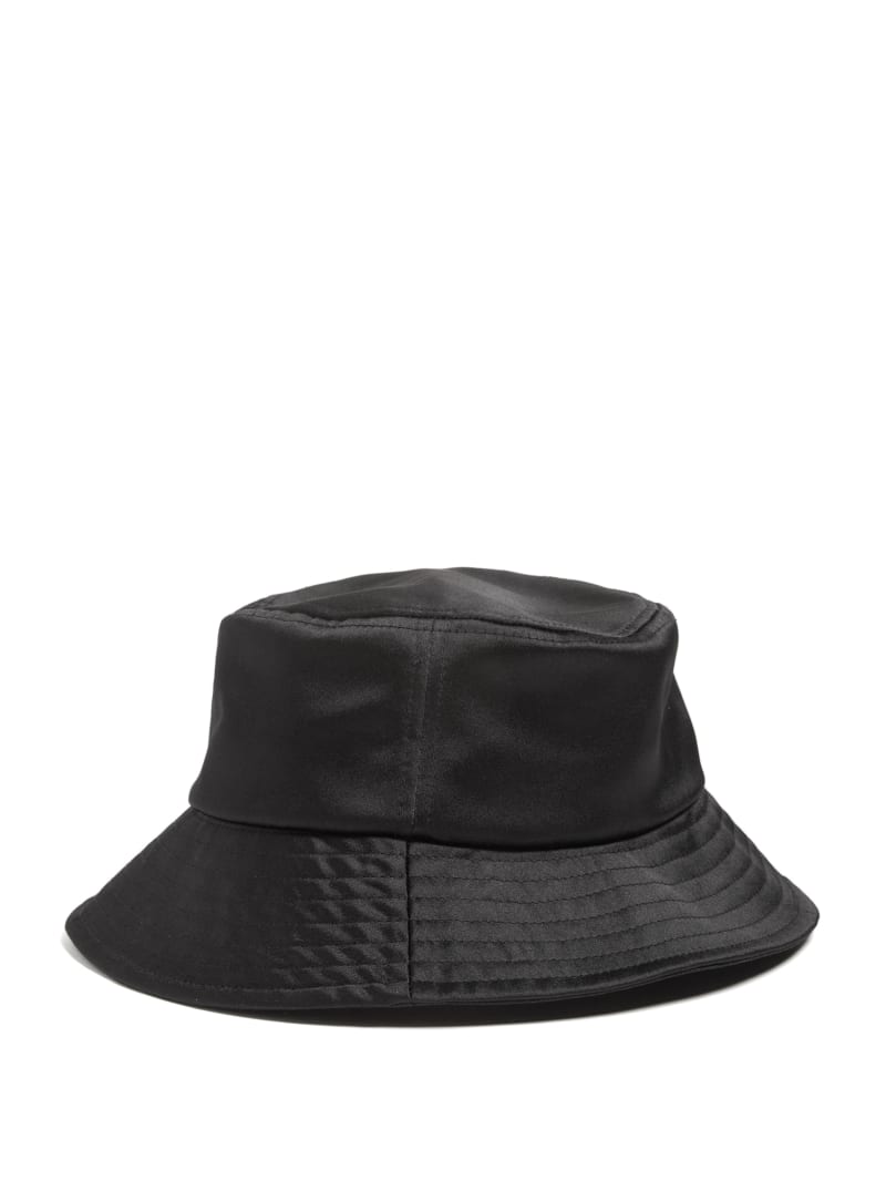Guess Satin Bucket Hat - Black Floral Print