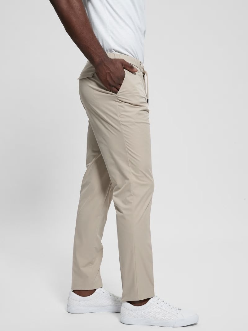 Guess Tech-Stretch Chino Pants - Pasadena Stone