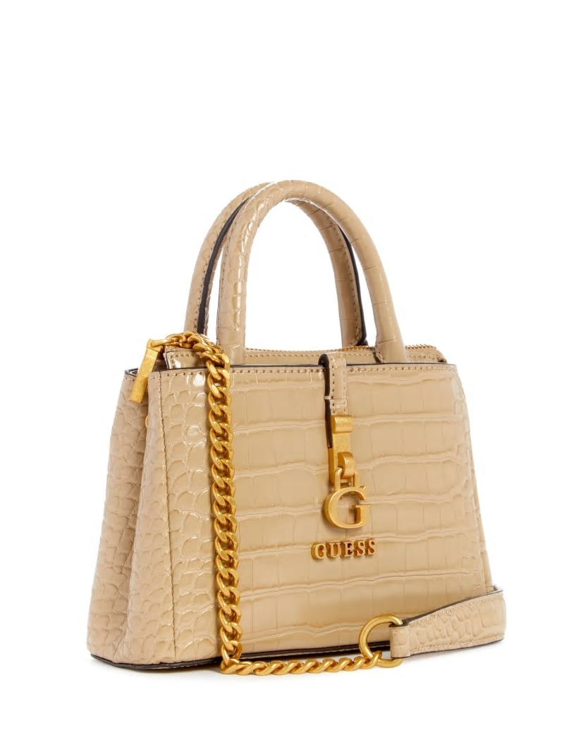 Guess G James Mini Satchel - Taupe