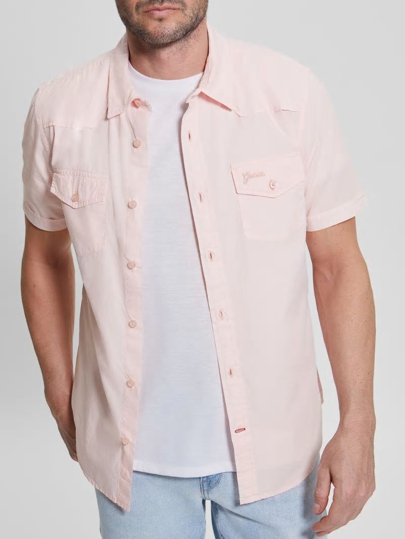 Guess Nottingham Shirt - Blush Cotton