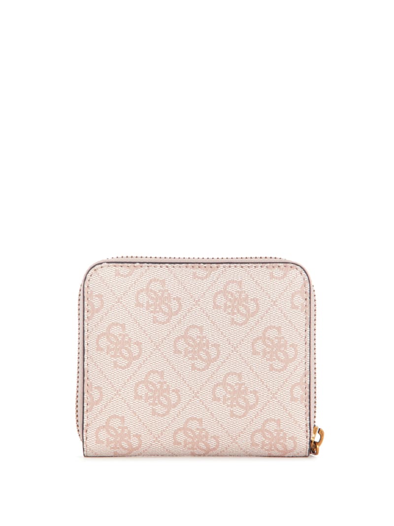 Guess Ginevra Logo Small Zip-Around Wallet - Blush Logo