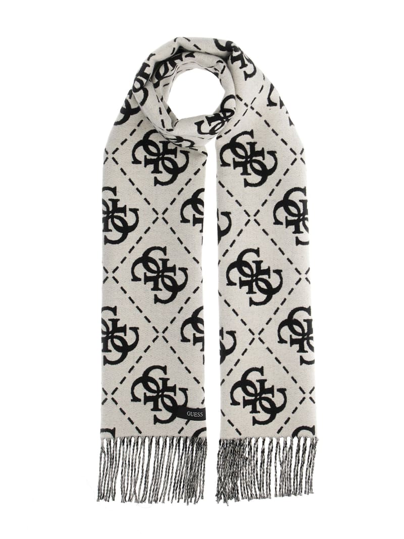 Guess Quattro G Monogram Scarf - Black