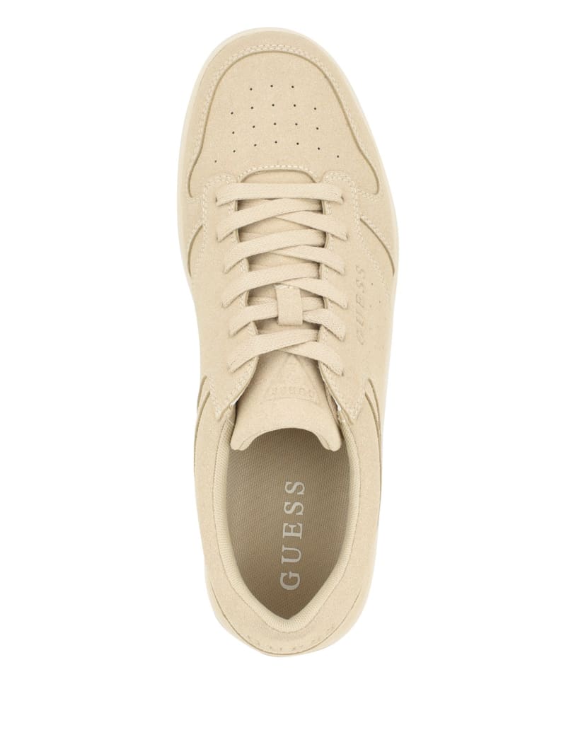 Guess Lensa Signature Low-Top Sneakers - Light Natural