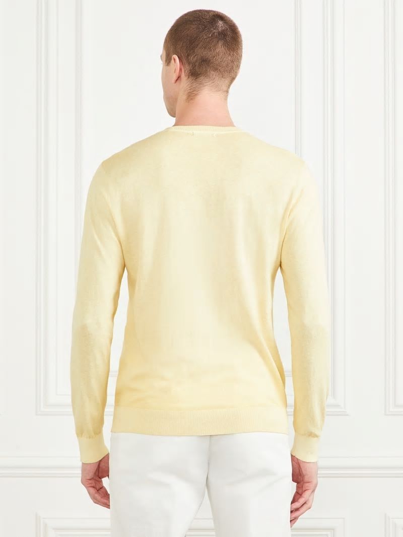 Guess Essential Crewneck Sweater - Creamy Yellow