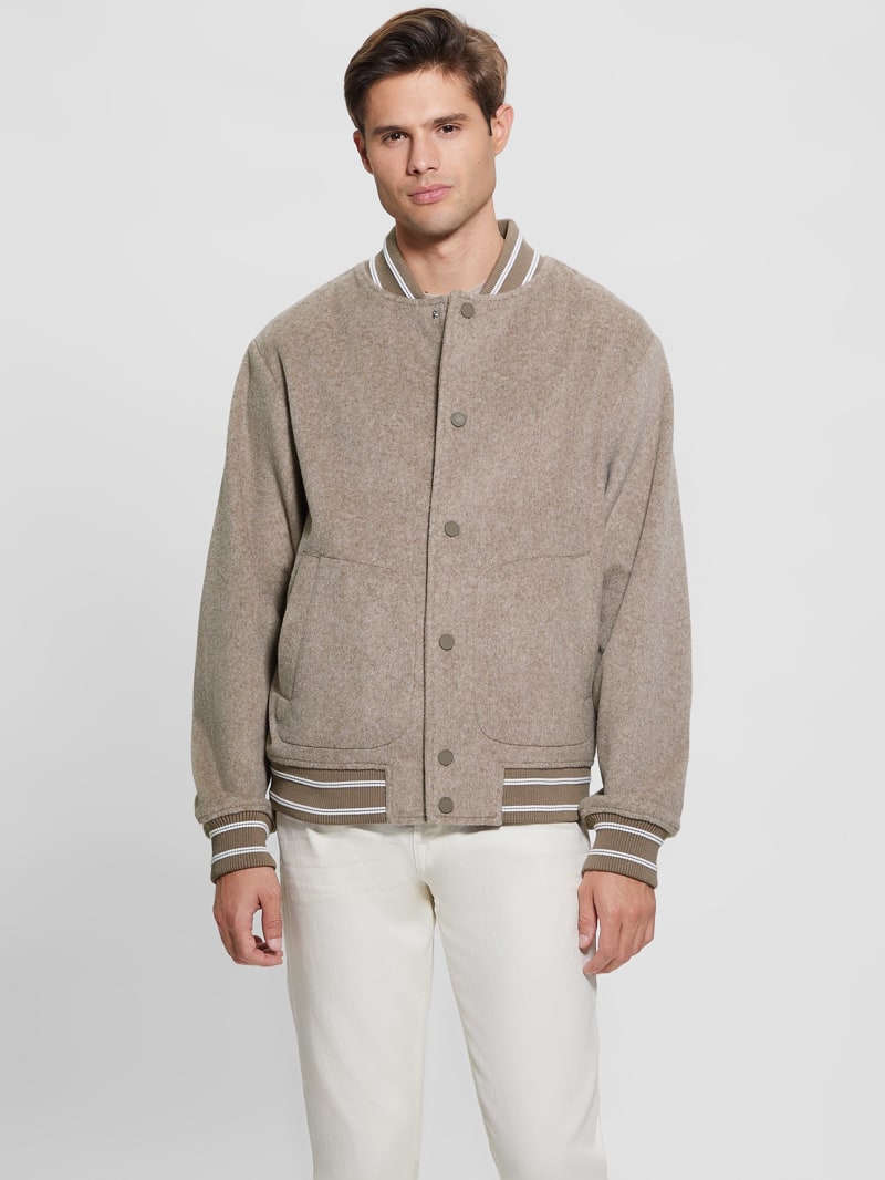 Guess Eco Flight Jacket - Silk Taupe Multi