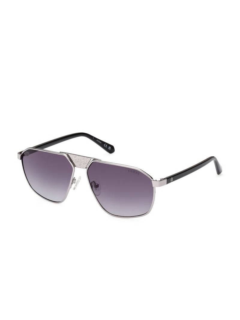 Guess Aviator G Cube Sunglasses - Silver