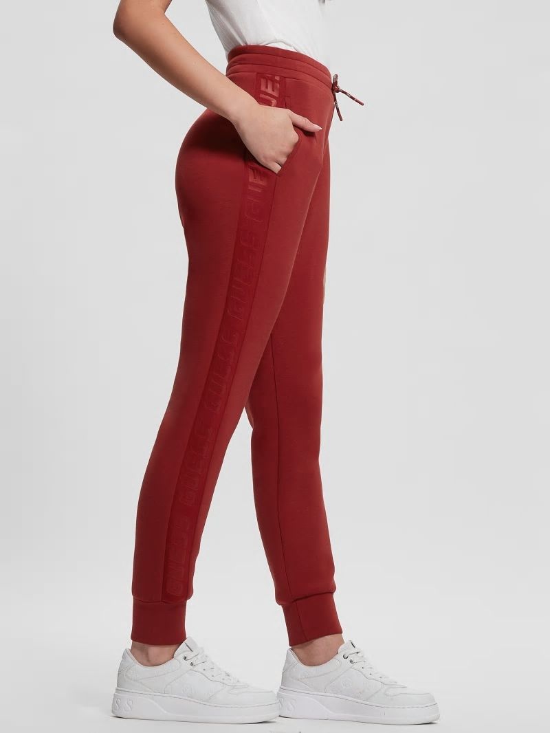 Guess Eco Allie Scuba Active Pants - Red Noir