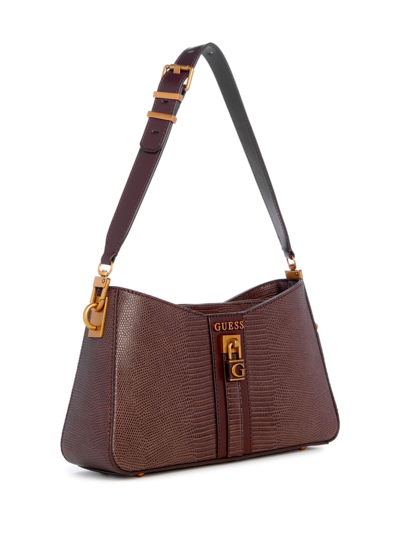 Guess Ginevra Elite Shoulder Bag - Brown