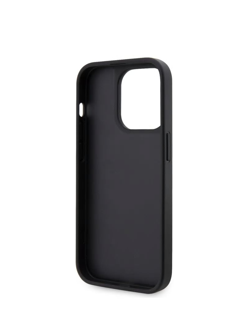 Guess Rhinestone iPhone 15 Pro Case - Black Snakeskin