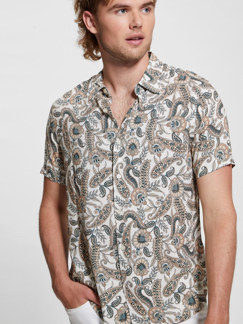 Guess Eco Paisley Shirt - Paisley Floral