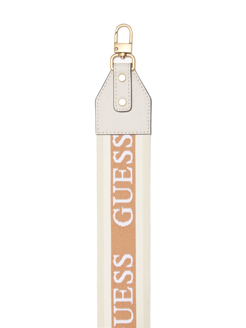 Guess Logo Crossbody Strap - Taupe