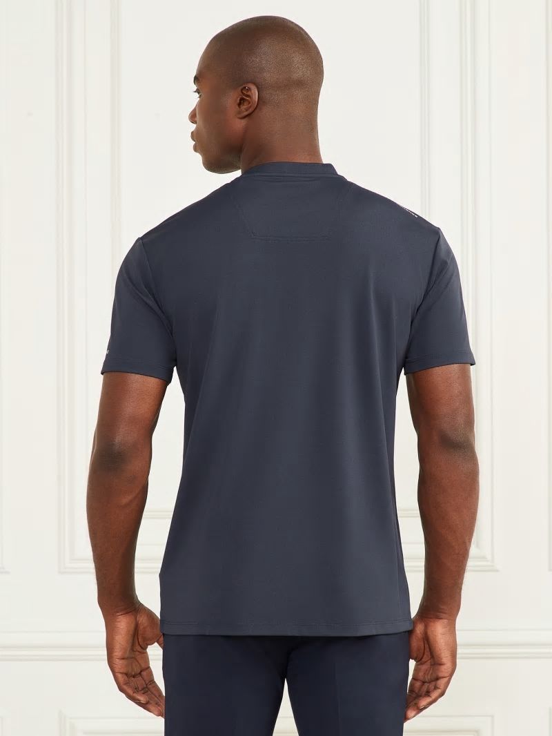 Guess Formal V-Neck Tee - Bleu éLéGant