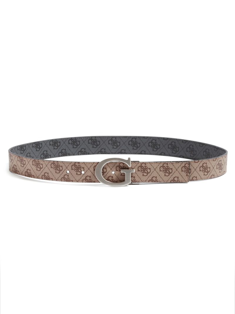 Guess Reversible Logo Belt - Brown/Black