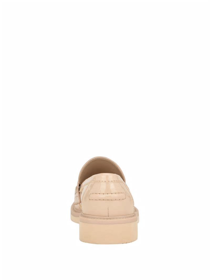 Guess Shatha Triangle Loafers - Light Natural 110