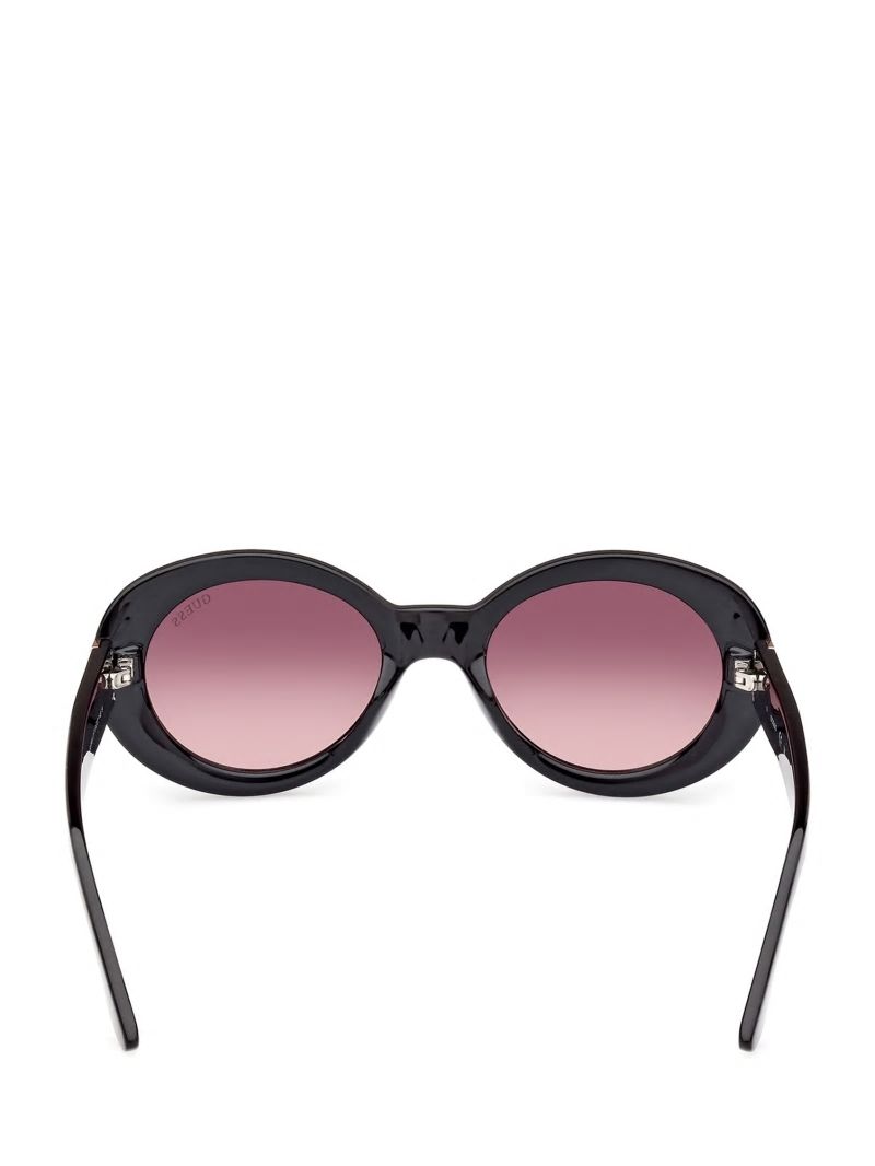 Guess Navaeh Plastic Stone Sunglasses - Black