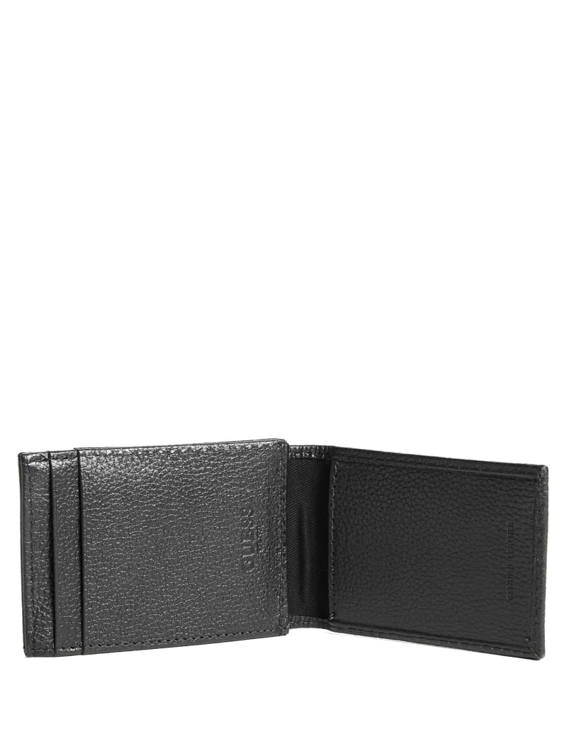 Guess Bishop Magnetic Fold Wallet - Black