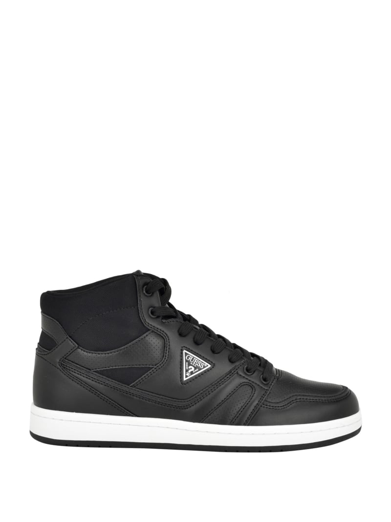 Guess Loko Minimal High-Top Sneakers - Black 001