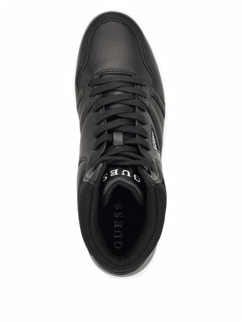 Guess Loko Minimal High-Top Sneakers - Black 001
